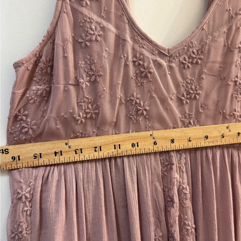 Abercrombie & Fitch Boho Embroidered Lace Mini Dress M - Picture 11 of 14